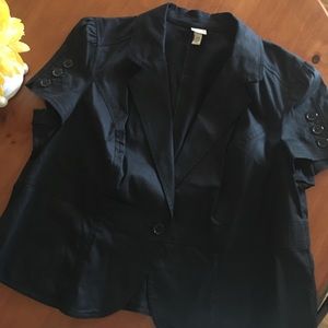 Lane Bryant Venezia Black Blazer